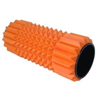 Foamroller / massage rulle i orange på 33 X 14 cm 